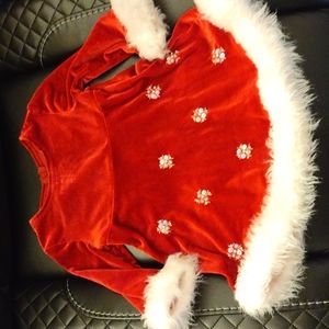 Bonnie baby 12 months red Christmas dress